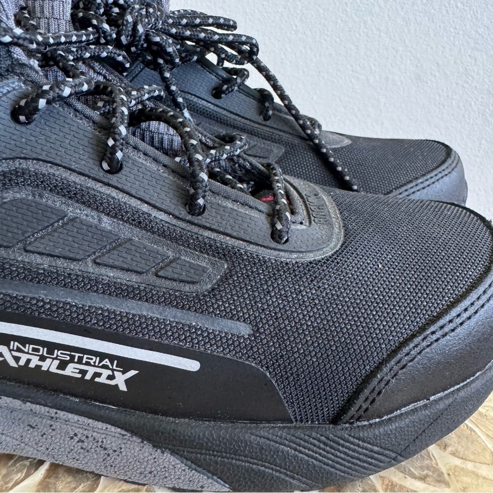 New Rocky Industrial Athletix Black High-Top Work Boots Shoes size 7.5 - Picture 4 of 11